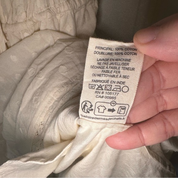 Ulla Johnson Palma Crochet Trimmed Fil Coupe Cotton Midi Dress in Pristine - Picture 13 of 16